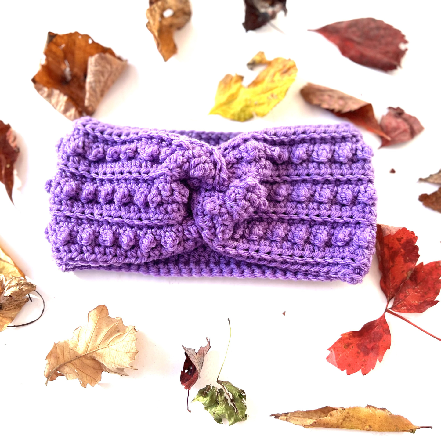 Amethyst Adult Picot Ear Warmer