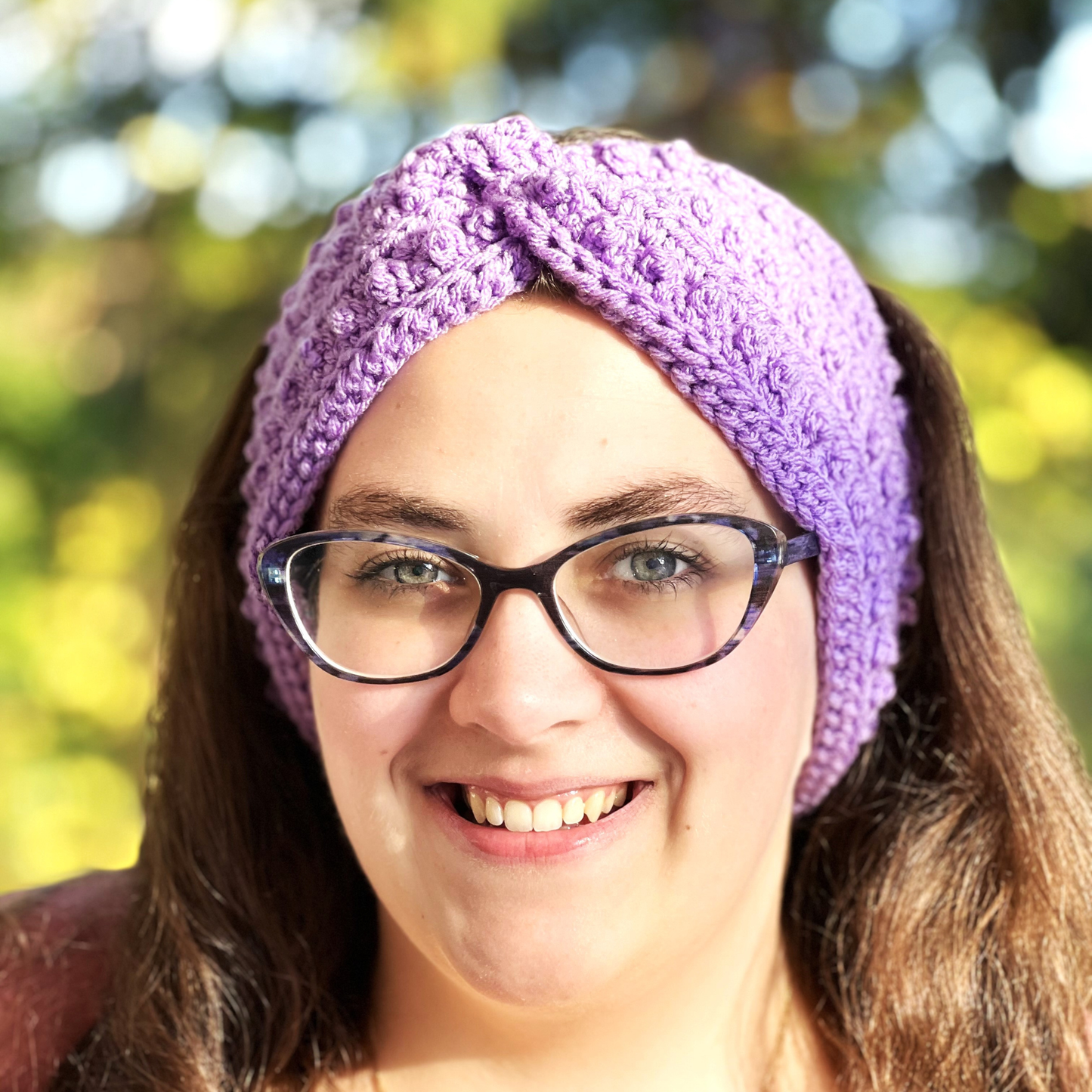 Amethyst Adult Picot Ear Warmer