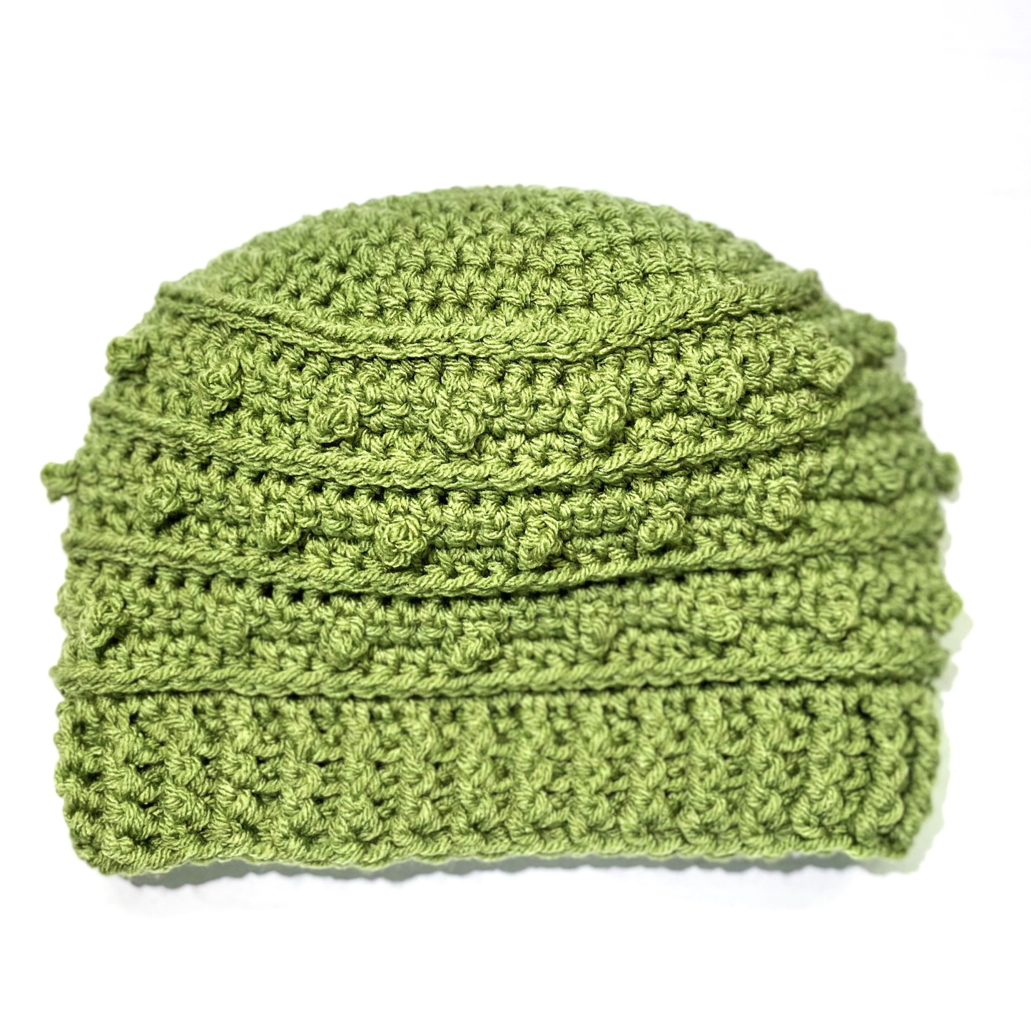 Light Sage Adult Picot Beanie