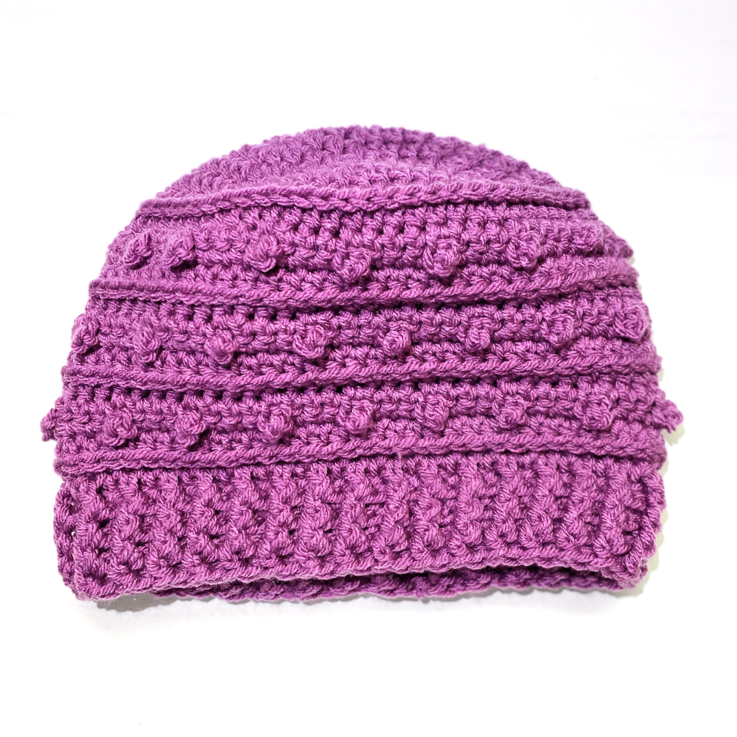 Hot Orchid Adult Picot Beanie
