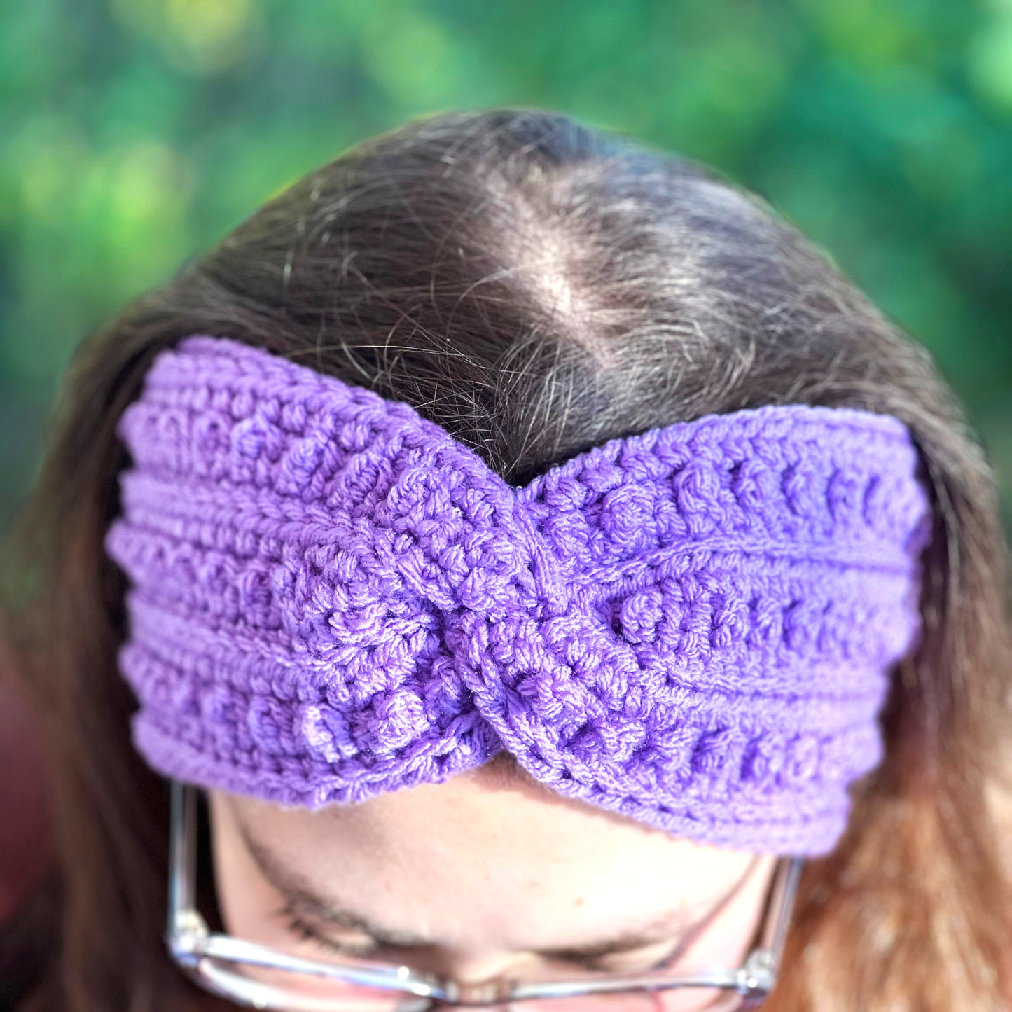 Amethyst Adult Picot Ear Warmer