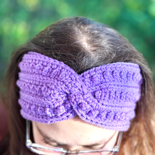 Amethyst Adult Picot Ear Warmer